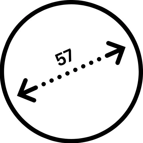 57 cm
