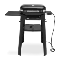 Gratar electric Lumin Compact cu suport - Negru
